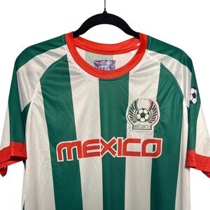 XCELSIUSACTIVE Mexico JUEGO DEL MUNDO Soccer Jersey Shirt Green White Red Size L